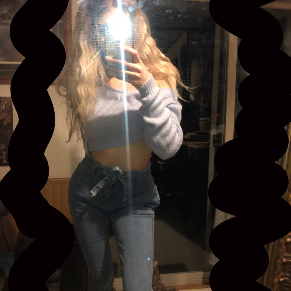 High waisted jeans